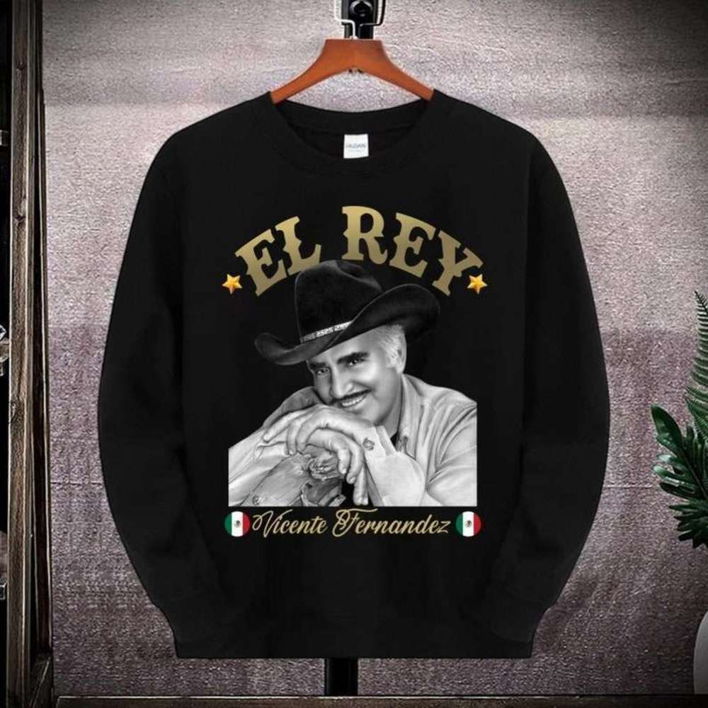 El Rey Chente Vicente Retro Style Graphic Crewneck Sweatshirt